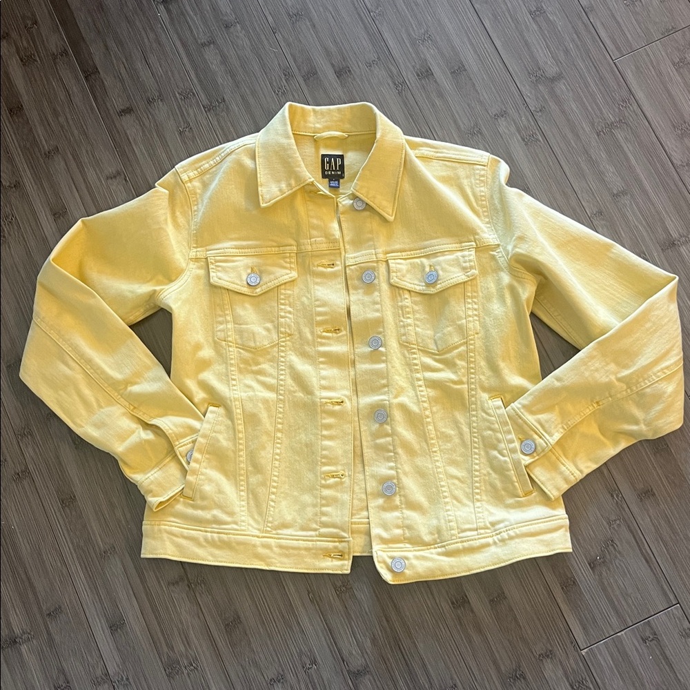Gap Pastel Yellow Denim Jacket